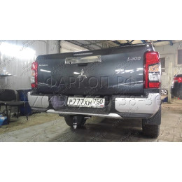 FA 1008-E Бизон Фаркоп на Mitsubishi L200 2015-2023, FIAT Fullback 2016-2019 без подрезки бампера. Тип шара: E (легкосъемный шар под квадрат). Нагрузки: 3300/120 кг. Не компл