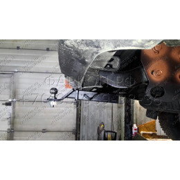 FA 1008-E Бизон Фаркоп на Mitsubishi L200 2015-2023, FIAT Fullback 2016-2019 без подрезки бампера. Тип шара: E (легкосъемный шар под квадрат). Нагрузки: 3300/120 кг. Не компл