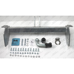 N049A GALIA Полностью оцинкованный фаркоп на Nissan Cabstar платформа 2006-2013, Renault Maxity платформа 2006-2013. Тип шара: A. Без выреза бампера. Нагрузки: 3500/100 кг, м