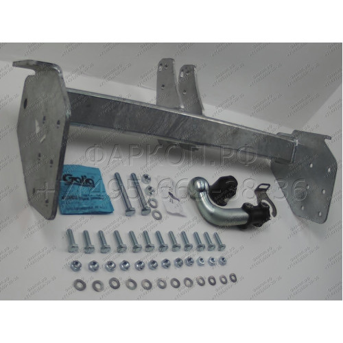 N049A GALIA Полностью оцинкованный фаркоп на Nissan Cabstar платформа 2006-2013, Renault Maxity платформа 2006-2013. Тип шара: A. Без выреза бампера. Нагрузки: 3500/100 кг, масса фаркопа 22,71 кг