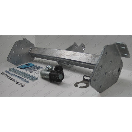 N049A GALIA Полностью оцинкованный фаркоп на Nissan Cabstar платформа 2006-2013, Renault Maxity платформа 2006-2013. Тип шара: A. Без выреза бампера. Нагрузки: 3500/100 кг, масса фаркопа 22,71 кг