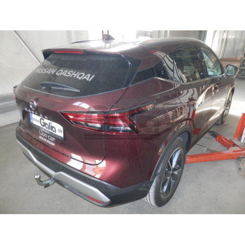 N060C GALIA Полностью оцинкованный фаркоп на Nissan Qashqai 2021-. Тип шара: C (горизонтальный съемный). Установка без выреза бампера. Нагрузки: 2000/100 кг, масса фаркопа 18,47 кг