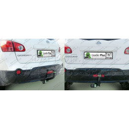 N121-A Лидер-плюс ТСУ для Nissan Qashqai 2007-2014 (необходима подрезка бампера), Qashqai 2014-2021, в т.ч. Qashqai +2 (без выреза бампера). Нагрузки: 1500/75 кг, масса фаркоп