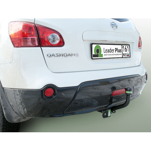 N121-A Лидер-плюс ТСУ для Nissan Qashqai 2007-2014 (необходима подрезка бампера), Qashqai 2014-2021, в т.ч. Qashqai +2 (без выреза бампера). Нагрузки: 1500/75 кг, масса фаркопа 16,68 кг (без электрики в комплекте)