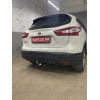 N121-A Лидер-плюс ТСУ для Nissan Qashqai 2007-2014 (необходима подрезка бампера), Qashqai 2014-2021, в т.ч. Qashqai +2 (без выреза бампера). Нагрузки: 1500/75 кг, масса фаркопа 16,68 кг (без электрики в комплекте)