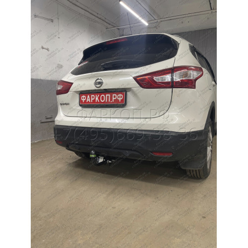 N121-A Лидер-плюс ТСУ для Nissan Qashqai 2007-2014 (необходима подрезка бампера), Qashqai 2014-2021, в т.ч. Qashqai +2 (без выреза бампера). Нагрузки: 1500/75 кг, масса фаркопа 16,68 кг (без электрики в комплекте)