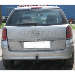 O-140 STEINHOF Фаркоп на Opel Astra III (H) универсал 10/2004-2010 без подрезки бампера. Тип шара: A. Нагрузки: 1650/75 кг, масса фаркопа 18,8 кг (без электрики в компле