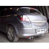 O047C GALIA Полностью оцинкованный фаркоп на Opel Astra H хетчбек 3/5 дверей 2004-2009, номерной знак на заднем бампере. Тип шара: C (горизонтальный съемный). Установка без снятия и выреза бампера. Нагрузки: 1500/75 кг, масса фаркопа 17,07 кг