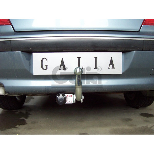 P027A GALIA Полностью оцинкованный фаркоп на Peugeot 406 седан 1995-2004. Тип шара: A. Установка без снятия и выреза бампера. Нагрузки: 1700/80 кг, масса фаркопа 15,02 кг