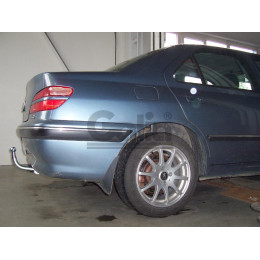 P027A GALIA Полностью оцинкованный фаркоп на Peugeot 406 седан 1995-2004. Тип шара: A. Установка без снятия и выреза бампера. Нагрузки: 1700/80 кг, масса фаркоп