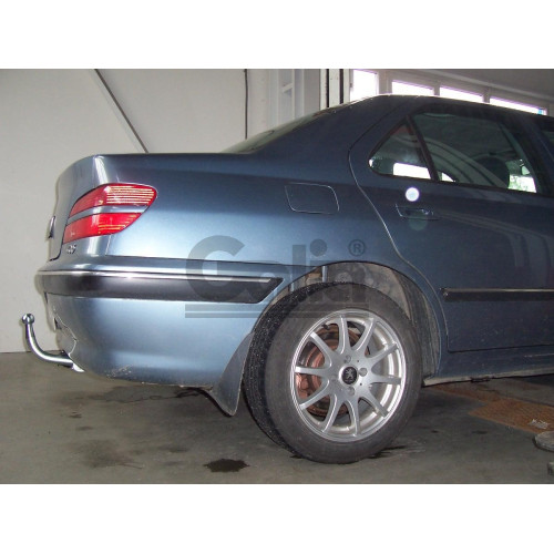 P027A GALIA Полностью оцинкованный фаркоп на Peugeot 406 седан 1995-2004. Тип шара: A. Установка без снятия и выреза бампера. Нагрузки: 1700/80 кг, масса фаркопа 15,02 кг
