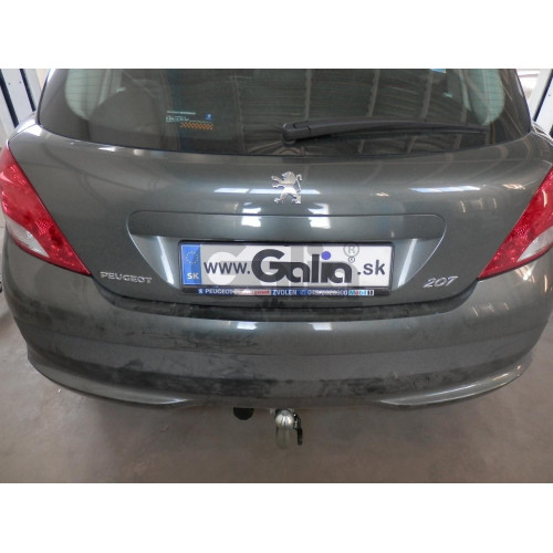 P032A GALIA Полностью оцинкованный фаркоп на Peugeot 207 хетчбек 2006-2012. Тип шара: A. Установка без снятия и выреза бампера. Нагрузки: 1150/46 кг, масса фаркопа 16,01 кг