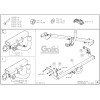 P032A GALIA Полностью оцинкованный фаркоп на Peugeot 207 хетчбек 2006-2012. Тип шара: A. Установка без снятия и выреза бампера. Нагрузки: 1150/46 кг, масса фаркопа 16,01 кг