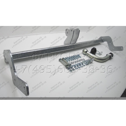 P032A GALIA Полностью оцинкованный фаркоп на Peugeot 207 хетчбек 2006-2012. Тип шара: A. Установка без снятия и выреза бампера. Нагрузки: 1150/46 кг, масса фаркопа 16,01 кг