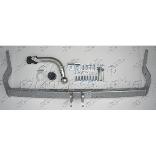P032A GALIA Полностью оцинкованный фаркоп на Peugeot 207 хетчбек 2006-2012. Тип шара: A. Установка без снятия и выреза бампера. Нагрузки: 1150/46 кг, масса фаркопа 16,01 кг