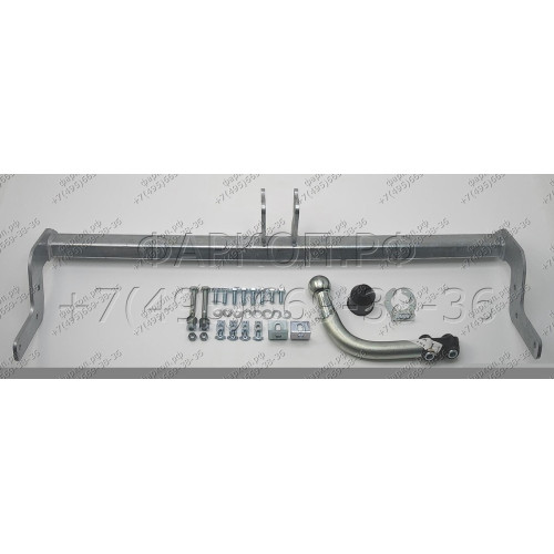 P032A GALIA Полностью оцинкованный фаркоп на Peugeot 207 хетчбек 2006-2012. Тип шара: A. Установка без снятия и выреза бампера. Нагрузки: 1150/46 кг, масса фаркопа 16,01 кг
