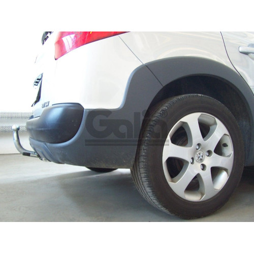 P038A GALIA Полностью оцинкованный фаркоп на Peugeot 207 универсал 2007-2012. Тип шара: A. Установка без выреза бампера. Нагрузки: 1150/46 кг, масса фаркопа 14,72 кг