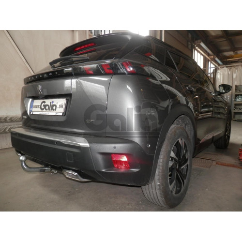 P048A GALIA Полностью оцинкованный фаркоп на Peugeot 2008 2019-. Тип шара: A. Невидимый вырез бампера. Нагрузки: 1400/75 кг, масса фаркопа 15,02 кг