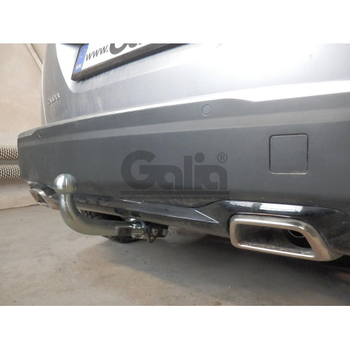 P048A GALIA Полностью оцинкованный фаркоп на Peugeot 2008 2019-. Тип шара: A. Невидимый вырез бампера. Нагрузки: 1400/75 кг, масса фаркопа 15,02 кг