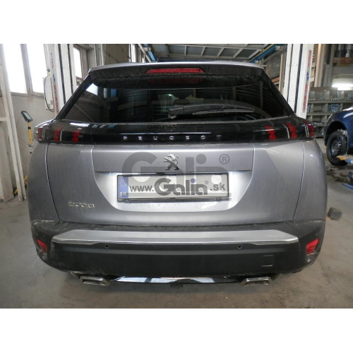 P048A GALIA Полностью оцинкованный фаркоп на Peugeot 2008 2019-. Тип шара: A. Невидимый вырез бампера. Нагрузки: 1400/75 кг, масса фаркопа 15,02 кг