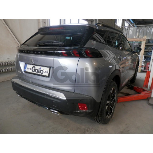 P048A GALIA Полностью оцинкованный фаркоп на Peugeot 2008 2019-. Тип шара: A. Невидимый вырез бампера. Нагрузки: 1400/75 кг, масса фаркопа 15,02 кг