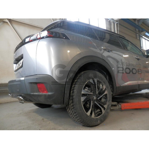 P048A GALIA Полностью оцинкованный фаркоп на Peugeot 2008 2019-. Тип шара: A. Невидимый вырез бампера. Нагрузки: 1400/75 кг, масса фаркопа 15,02 кг