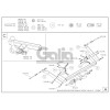 R016C GALIA Полностью оцинкованный фаркоп на Renault Scenic I 1996-2003. Тип шара: C (горизонтальный съемный). Установка без снятия и выреза бампера. Нагрузки: 1350/75 кг, масса фаркопа 13,87 кг