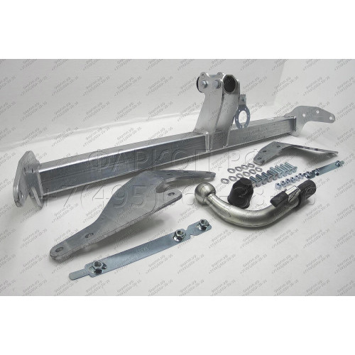 R099C GALIA Полностью оцинкованный фаркоп на Renault Scenic 2016-2022, Renault Grand Scenic 2016-2022. Подрозетник убирается за бампер. Тип шара: C (горизонтальный съемный). Установка без выреза бампера. Нагрузки: 2000/80 кг, масса фаркопа 21,07 кг
