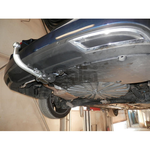 R102C GALIA Полностью оцинкованный фаркоп на Renault Talisman универсал 2016-2022. Подрозетник убирается за бампер. Тип шара: C (горизонтальный съемный). Невидимый вырез бампера. Нагрузки: 2000/80 кг, масса фаркопа 23,37 кг