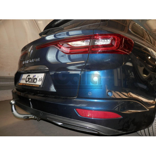 R102C GALIA Полностью оцинкованный фаркоп на Renault Talisman универсал 2016-2022. Подрозетник убирается за бампер. Тип шара: C (горизонтальный съемный). Невидимый вырез бампера. Нагрузки: 2000/80 кг, масса фаркопа 23,37 кг