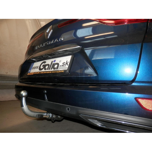 R102C GALIA Полностью оцинкованный фаркоп на Renault Talisman универсал 2016-2022. Подрозетник убирается за бампер. Тип шара: C (горизонтальный съемный). Невидимый вырез бампера. Нагрузки: 2000/80 кг, масса фаркопа 23,37 кг