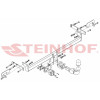 S-381 STEINHOF Фаркоп на Suzuki Celerio 2014-2019. Требуется подрезка бампера. Тип шара: AH (горизонтальное быстросъемное крепление шара на ключе). Нагрузки: 450/40 кг, масса фаркопа 12,5 кг (без электрики в комплекте)