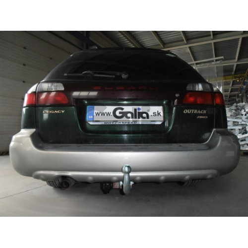 S047A GALIA Полностью оцинкованный фаркоп на Subaru Legacy Station Wagon (BE/BH) и Subaru Outback 4WD 1999-2003. Тип шара: A. Невидимый вырез бампера. Нагрузки: 1800/75 кг, масса фаркопа 17 кг