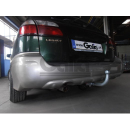 S047A GALIA Полностью оцинкованный фаркоп на Subaru Legacy Station Wagon (BE/BH) и Subaru Outback 4WD 1999-2003. Тип шара: A. Невидимый вырез бампера. Нагрузки: 1800/75 кг, масса ф