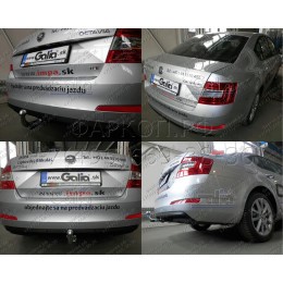 S105A GALIA Полностью оцинкованный фаркоп на Skoda Octavia III седан/универсал 2013-2020, Octavia IV седан/универсал 2020-, включая 4x4, включая Scout, Volkswagen Golf VII Sportsvan р