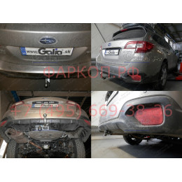 S116C GALIA Полностью оцинкованный фаркоп на Subaru Outback 2015-2021. Подрозетник убирается за бампер. Тип шара: C (горизонтальный съемный). Невидимый выре