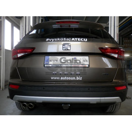 S119C GALIA Полностью оцинкованный фаркоп на Skoda Karoq 2018-, SEAT Ateca 2016-, Cupra Ateca 2016-, Cupra Formentor 2016-. Тип шара: C (горизонтальный съемный). Невидимый вырез бам