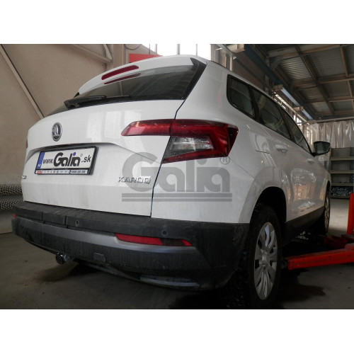 S119C GALIA Полностью оцинкованный фаркоп на Skoda Karoq 2018-, SEAT Ateca 2016-, Cupra Ateca 2016-, Cupra Formentor 2016-. Тип шара: C (горизонтальный съемный). Невидимый вырез бампера. Нагрузки: 2500/100 кг, масса фаркопа 15,87 кг