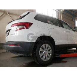 S119C GALIA Полностью оцинкованный фаркоп на Skoda Karoq 2018-, SEAT Ateca 2016-, Cupra Ateca 2016-, Cupra Formentor 2016-. Тип шара: C (горизонтальный съемный). Невидимый вырез бам