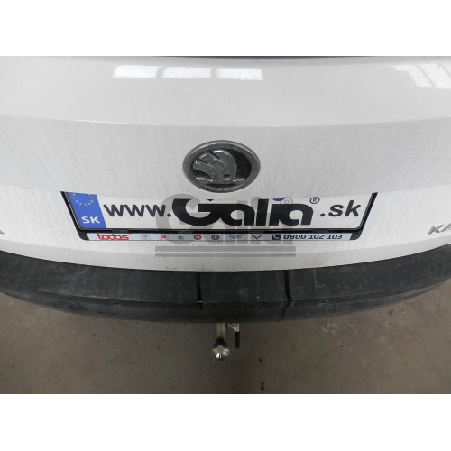 S119C GALIA Полностью оцинкованный фаркоп на Skoda Karoq 2018-, SEAT Ateca 2016-, Cupra Ateca 2016-, Cupra Formentor 2016-. Тип шара: C (горизонтальный съемный). Невидимый вырез бампера. Нагрузки: 2500/100 кг, масса фаркопа 15,87 кг