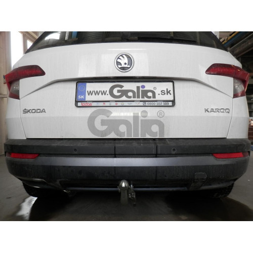 S119C GALIA Полностью оцинкованный фаркоп на Skoda Karoq 2018-, SEAT Ateca 2016-, Cupra Ateca 2016-, Cupra Formentor 2016-. Тип шара: C (горизонтальный съемный). Невидимый вырез бампера. Нагрузки: 2500/100 кг, масса фаркопа 15,87 кг