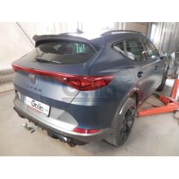 S119C GALIA Полностью оцинкованный фаркоп на Skoda Karoq 2018-, SEAT Ateca 2016-, Cupra Ateca 2016-, Cupra Formentor 2016-. Тип шара: C (горизонтальный съемный). Невидимый вырез бам