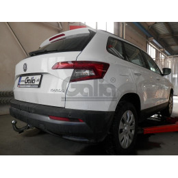 S119C GALIA Полностью оцинкованный фаркоп на Skoda Karoq 2018-, SEAT Ateca 2016-, Cupra Ateca 2016-, Cupra Formentor 2016-. Тип шара: C (горизонтальный съемный). Невидимый вырез бам