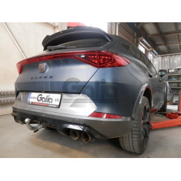 S119C GALIA Полностью оцинкованный фаркоп на Skoda Karoq 2018-, SEAT Ateca 2016-, Cupra Ateca 2016-, Cupra Formentor 2016-. Тип шара: C (горизонтальный съемный). Невидимый вырез бам