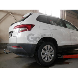 S119C GALIA Полностью оцинкованный фаркоп на Skoda Karoq 2018-, SEAT Ateca 2016-, Cupra Ateca 2016-, Cupra Formentor 2016-. Тип шара: C (горизонтальный съемный). Невидимый вырез бам