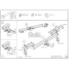 S129C GALIA Полностью оцинкованный фаркоп на SsangYong Actyon 2011-2016. Тип шара: C (горизонтальный съемный). Установка без снятия и выреза бампера. Нагрузки: 2000/100 кг, масса фаркопа 17,97 кг