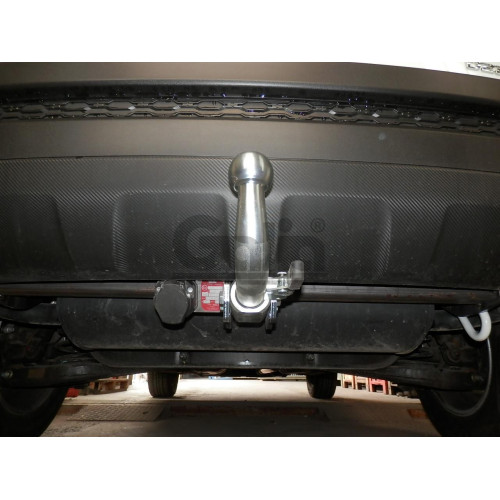 S129C GALIA Полностью оцинкованный фаркоп на SsangYong Actyon 2011-2016. Тип шара: C (горизонтальный съемный). Установка без снятия и выреза бампера. Нагрузки: 2000/100 кг, масса фаркопа 17,97 кг