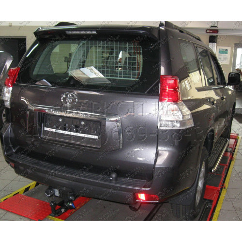 T-169 STEINHOF Фаркоп на Toyota Land Cruiser Prado 150 2009-2023, Lexus GX460 2009-2023. Требуется подрезка бампера. Тип шара: AV (вертикальное быстросъемное крепление шара на ключе). Нагрузки: 3000/120 кг, масса фаркопа 14,75 кг (без электрики в комплект