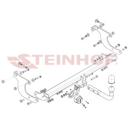 T-208 STEINHOF Фаркоп на Toyota Urban Cruiser 4WD 2009-2014 без снятия и подрезки бампера. Тип шара: A. Нагрузки: 980/60 кг, масса фаркопа 14,8 кг (без электрики в комплек