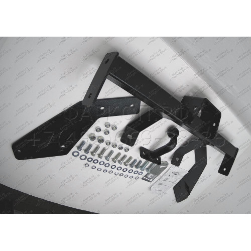 T-GAZ-01FC TAVIALS ТСУ со съемным шаром для ГАЗ Газель 2705 (без снятия запасного колеса) 1994-2008 без снятия и выреза бампера. Нагрузки: 1000/75 кг, масса фаркопа 16,76 кг, требуется 6 сверлений (без электрики в комплекте)